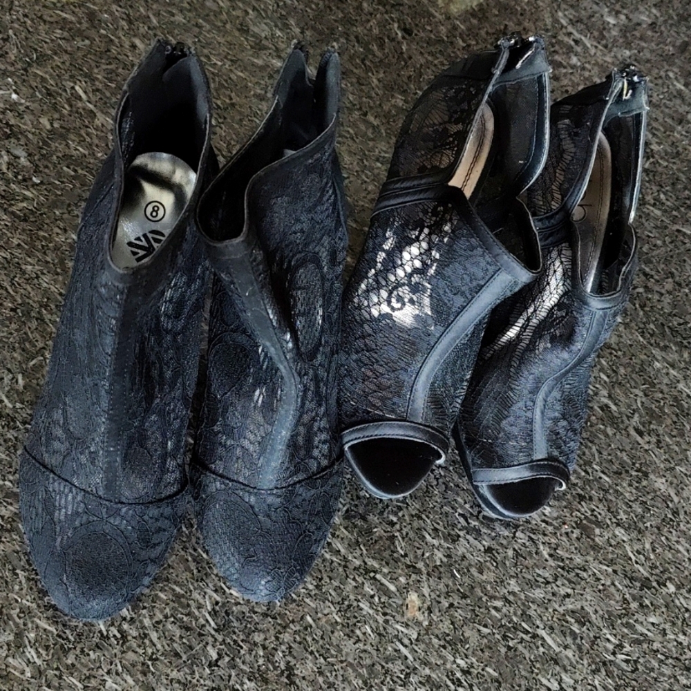 Ded 2 pairs of heels 👠 booties